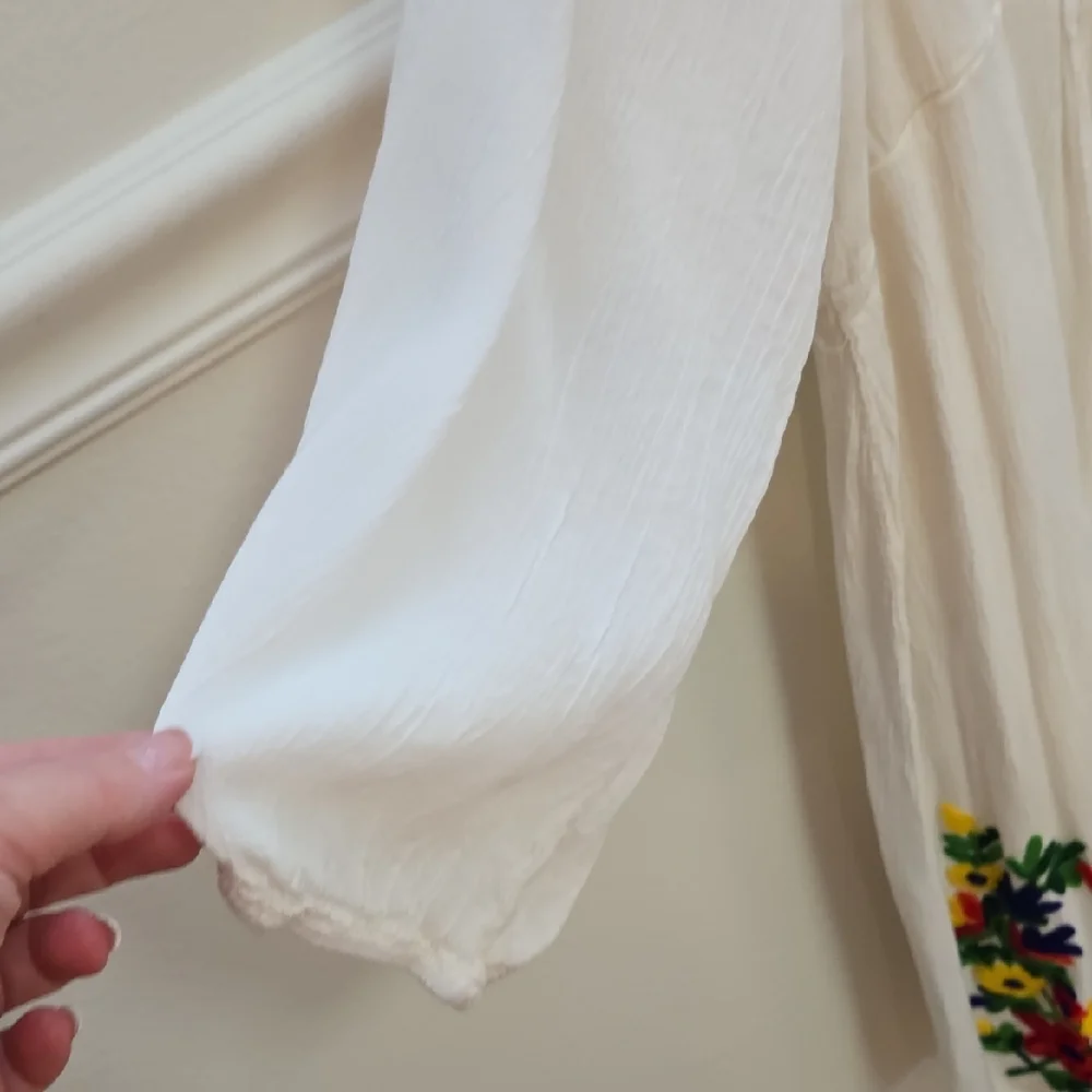 Rivieras White Floral Embroidered Midi Dress - Picture 5 of 6